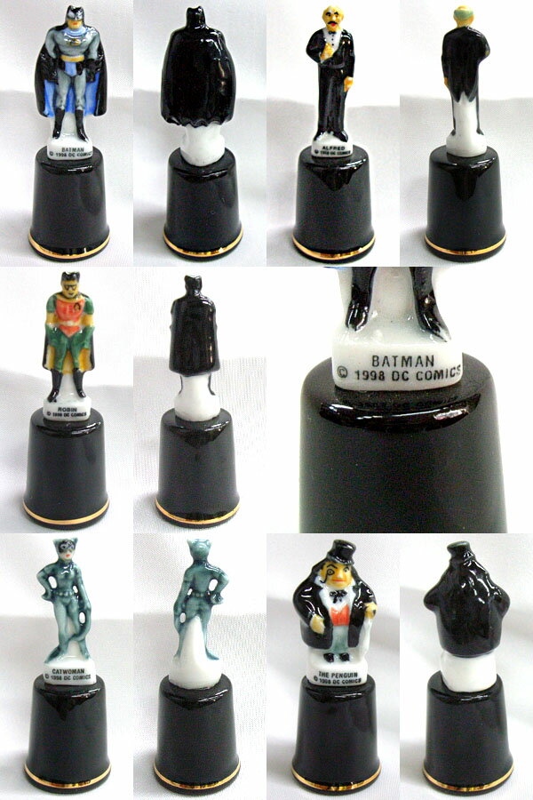 英国製 指ぬき バットマン シンブルセット sterling classic ソーイング 裁縫 インテリア 雑貨 かわいい 指貫 アメコミ DC BATMAN