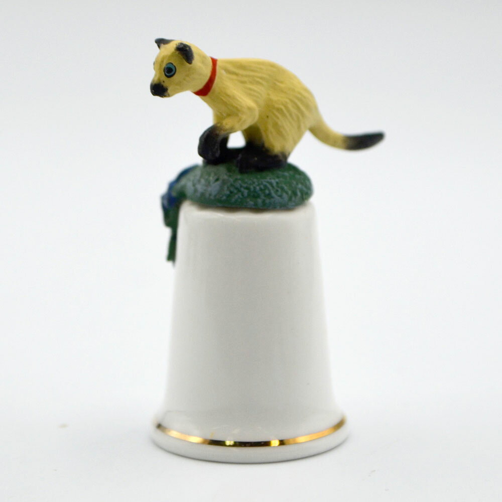 英国製 シンブル シャム猫 Sterling & Classic スターリング・クラシック ソーイン...
