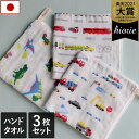 10%OFF 日本製 【速乾 薄手】 ガーゼタオル ハンドタオル 3枚セット 男の子柄 楽天1位 / 約34×34cm タオル タオルハンカチ ハンカチタオル 薄手 ループ付 吸水 速乾 ベビー 子供 保育園 幼稚園 ギフト セット SALE バーゲン 送料無料