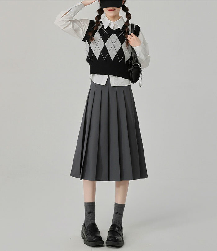 スカート レディース ロング丈 大きいサイズ XS-2XL プリーツスカート スクール スカート 高校生 中学生 学生 学校 通学 女子 可愛い 人気 入学 女子高生 女子制服 JK 学生服 黒 灰 モカ 年間使いやすい オールシーズン 制服スカート ハロウィン コスプレ 仮装 コスチューム