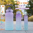 水筒 ストロー 大人 キッズ 水筒 ストロー 直飲み 水筒 300ml 750ml 2000ml 目盛り付き 水筒 大容量 ウォーターボトル 蓋付き 水筒 2メットり 水筒 男女兼用 携帯便利 漏れ防止 軽量 おしゃれ かわいい プラスチック スポーツボトル 車用 部活 通学通勤 グラデーション(3)