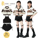 ダンス衣装 キッズ レーシング キッズダンス衣装 セットアップ ヒップホップ 3点セット 子供服 女の子 シャツ 半袖 キャミソール 黒 ヘソ出し パンツ ショート丈 ショーツ 単品ORセット チアダンス 応援団 韓国風 k-pop 演出服 練習用 発表会 おしゃれ かっこいい