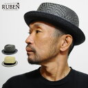 帽子 ハット 春 夏 ペーパー 麦わら メンズ レディース ルーベン Ruben RUS-1358