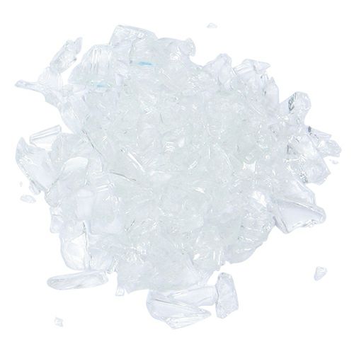 低温 カレットグラス 透明 500g 焼成温度750〜900℃ 陶芸用 リサイクル 素焼きの温度帯に合せた ガラス 粒