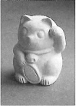 鋳込み用　石膏型　招き猫（90×94×H121mm）まねきねこ鋳込み用　石膏型　招き猫（90×94×H121mm）まねきねこ