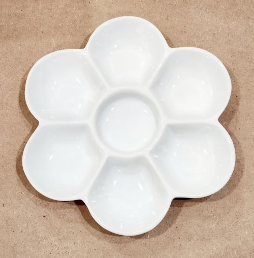 梅皿 Φ150×H20mm 磁器製 絵付け 陶芸 絵の具 皿