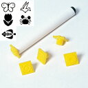 印花セット C(印面寸法:15×15mm) 模様付け 陶芸用 模様 陶芸教室