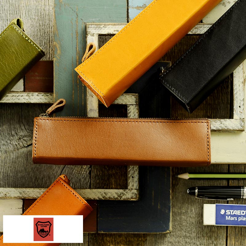 栃木レザー 本革ペンケース 男性用 メンズ ペンケース 革 本革 レザー 日本製 筆入れ 筆箱 プレゼント ジャパンレザー