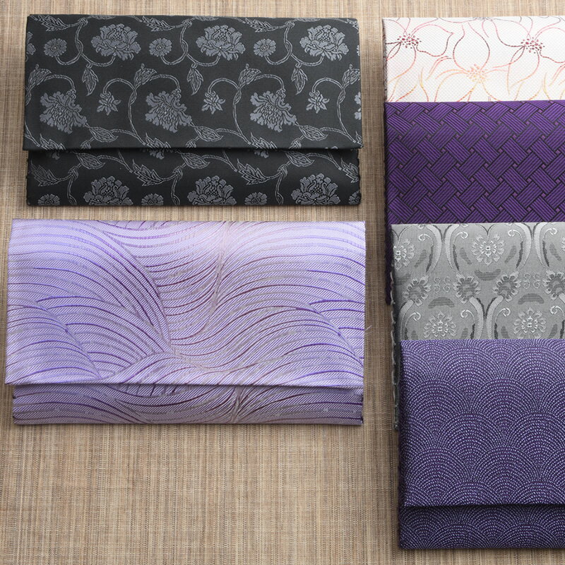 数珠袋・念珠袋（男性・女性 兼用）「萩」 紫色