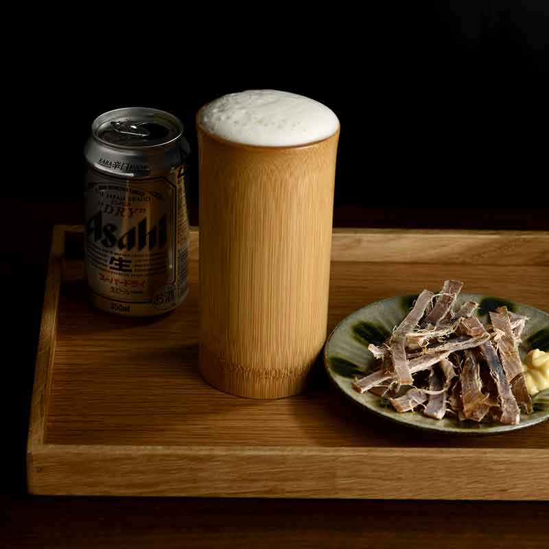 日本を楽しむ 自宅 居酒屋 日本製 ビールグラス 竹製 ビアグラス 国産 家庭用 BAR 和風 日本 大好き JAPAN 夏