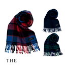 マフラー チェック カシミヤ メンズ THE (ザ) カシミヤマフラー MUFFLER チェック柄 30×192cm 日本製 高級 100% メンズマフラー お...