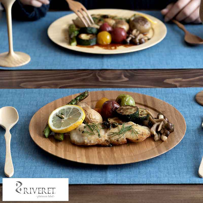 竹製 日本製 食器 RIVERET ディナープレート 皿 竹製品 おしゃれ 皿 国産 竹