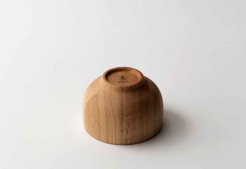 お茶碗 日本製 木製 軽量 taffeta 手のひらから伝わる自然のぬくもり お椀 小丸 ラバーウッド 直径10cm 茶碗 天然木 おしゃれ 食洗器対応 日本 ギフト おすすめ