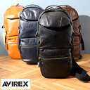 ボディバッグ メンズ 本革 AVIREX BULTO レザー ワンショルダーバッグ ボディバッグ ミニショルダー おしゃれ 小さい シンプル バッグ 大人 コン...