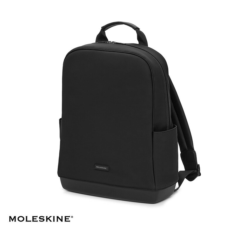 モレスキン ビジネスリュック メンズ 父の日 メンズ リュック おしゃれ モレスキン MOLESKINE バックパック ソフトタッチPU ブラック ビジネスリュック 合皮 パソコン かっこいい シンプル 大人 【送料無料】