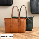 メンズ トートバッグ 本革 ビジネス SOLATINA 14ポケット オイルレザートートバッグ 牛革 ファスナー付き A4ファイル ビジネスバッグ おしゃれ シンプル 大人 鞄 かばん 【送料無料】
