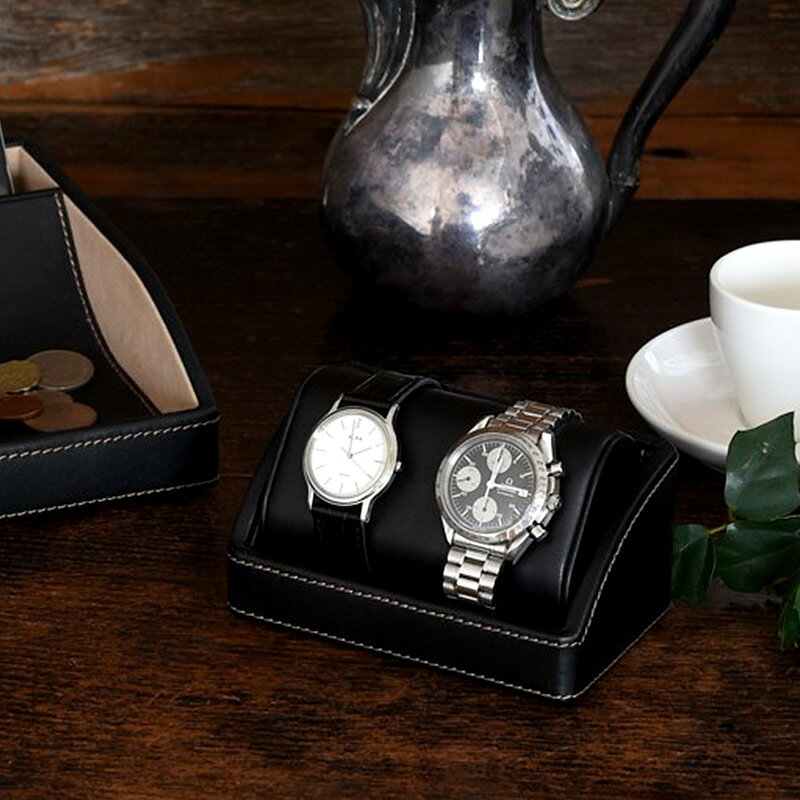 腕時計スタンド おしゃれ シンプル ウォッチスタンド 2本用 Elementum 腕時計置き 卓上 腕時計 ディスプレイ メンズ 男性 インテリア プレゼント ギフト