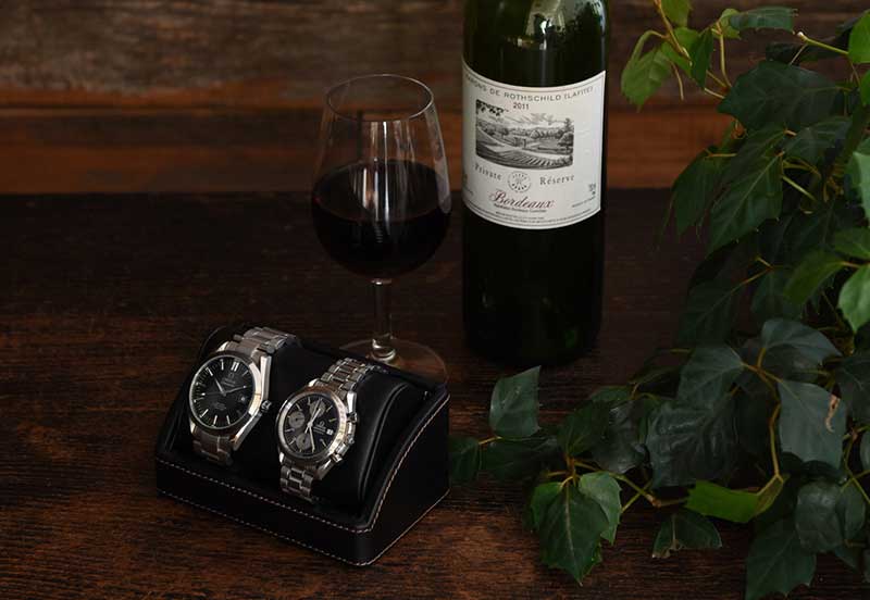 腕時計スタンド おしゃれ シンプル ウォッチスタンド 2本用 Elementum 腕時計置き 卓上 腕時計 ディスプレイ メンズ 男性 インテリア プレゼント ギフト