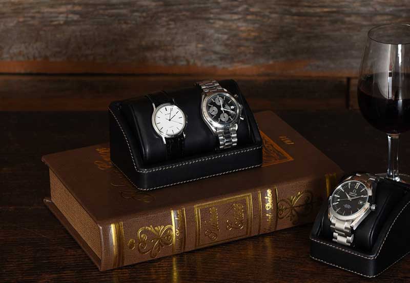 腕時計スタンド おしゃれ シンプル ウォッチスタンド 2本用 Elementum 腕時計置き 卓上 腕時計 ディスプレイ メンズ 男性 インテリア プレゼント ギフト