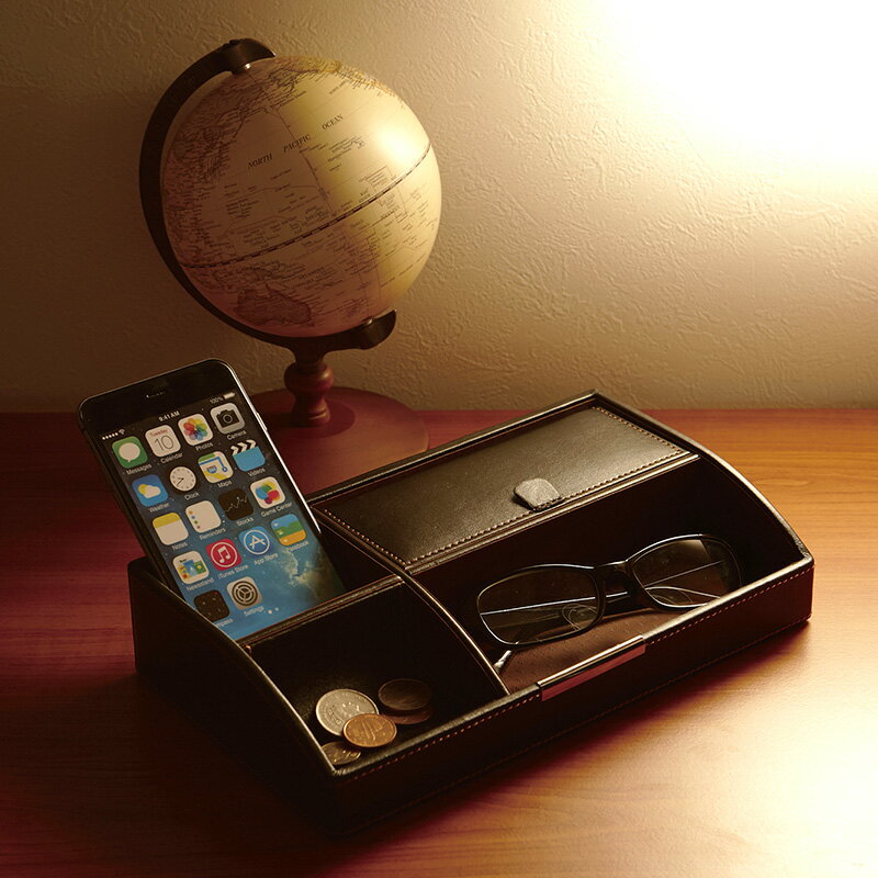 卓上 収納 小物入れ おしゃれ オーバーナイター メンズ 男性 オーガナイザー 収納 シック 大人 シンプル プレゼント ギフト