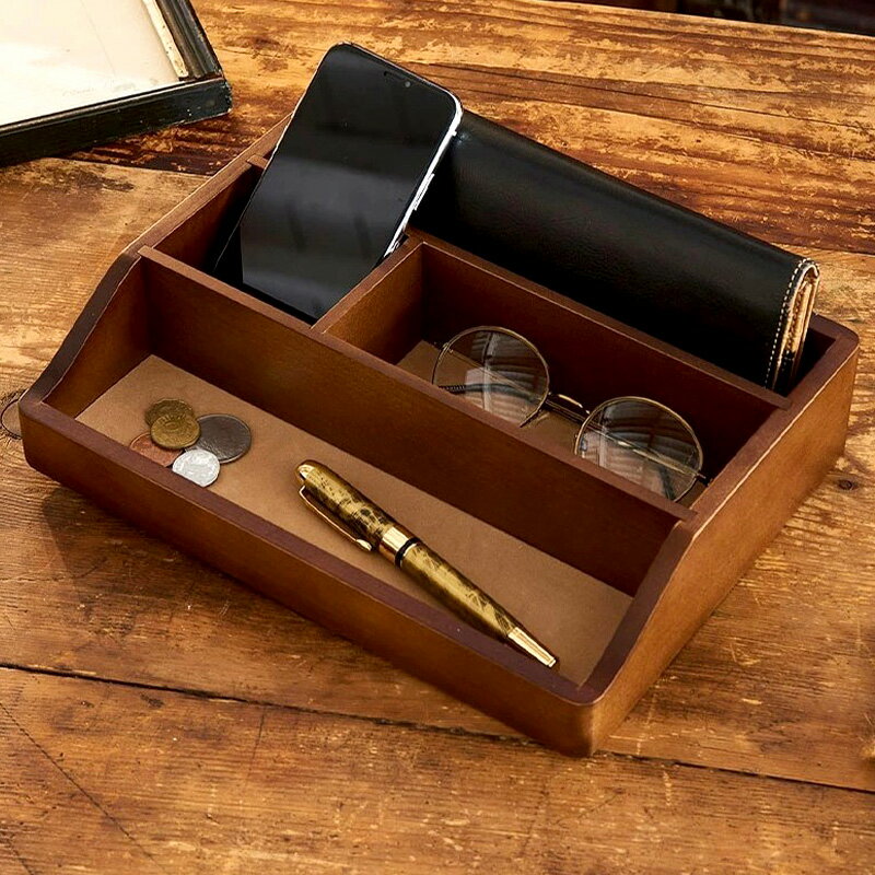 卓上 収納 小物入れ おしゃれ 日本製 木製オーバーナイター メンズ 男性 オーガナイザー 収納 シック 大人 シンプル プレゼント ギフト 【送料無料】