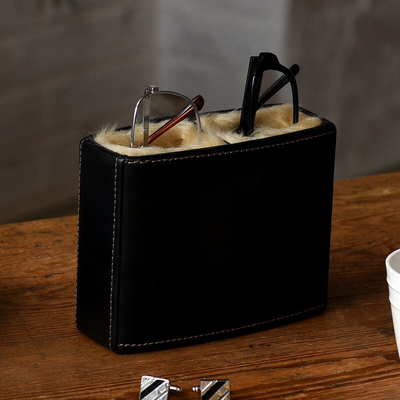 メガネスタンド 2本 おしゃれ ダブル眼鏡スタンド メンズ 男性 メガネ置き 卓上 収納 大人 ギフト