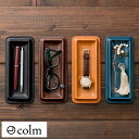 レザートレー 本革 日本製 おしゃれ colm 本革デスクトレー 四角型 M 21cm×9cm 卓上トレー 小物トレー コイントレー キャッシュトレイ レザート...