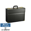 【SS限定10%OFF】J.C HAMILTON 合成皮革 パイロットケース 幅47cm×マチ16cm ブラック 日本製 豊岡製 フライトケース メンズ 合皮 ビジネスバッグ A3 大容量(4)