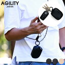 AGILITY カセット ラークマイルド イヤホンケース ポーチ メンズ 男性 本革 撥水レザー カラビナ AirPods ケース 第3世代 イヤホンポーチ おしゃれ 日本製 イヤフォンポーチ イヤフォンケース