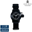 Naval Watch ミリタリーウォッチ 腕時計 MIL.-04BK/BK ナバルウォッチ アナログ 5気圧防水 文字盤 黒 蓄光 クォーツ 男性 20代 30代 40代 50代 プレゼント ギフト 【送料無料】(2)
