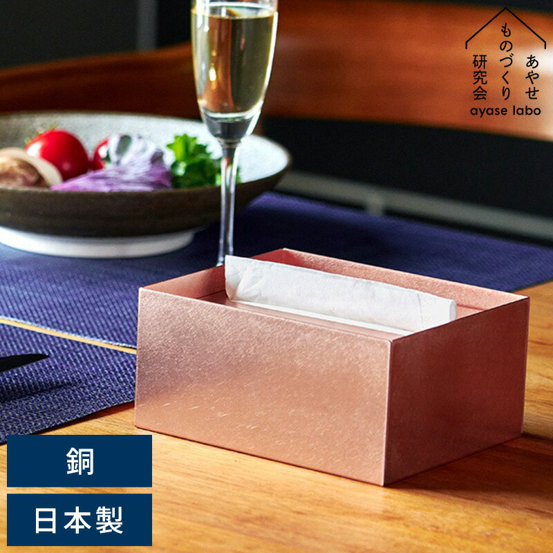 金属の特性で清潔に保つ　日本製ハーフティッシュケース