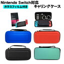 nintendo switch キャリーケース 保護フィルム 2点セット Nintedo Switch 任天堂スイッチ 保護カバー ポーチ ゲームカード 収納 【送料無料】