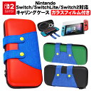 Nintendo SwitchLite Switch2対応 スイッチ ケース ガラスフィルム付き キャラクター キャリングケース 軽量 カバー おしゃれ 大容量