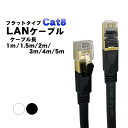 薄型フラットLANケーブル 1m 2m 3m 4m 5m cat8 3mm厚 ゴールドメッキ ゲーム機 カテゴリー8 パソコンケーブル パソコン周辺機器 ブラック ホワイト 【送料無料】