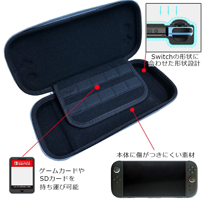 Nintendo Switch2対応 グラデーションキャリングケース ガラスフィルムセット 軽量 カバー おしゃれ 大容量 収納ケース
