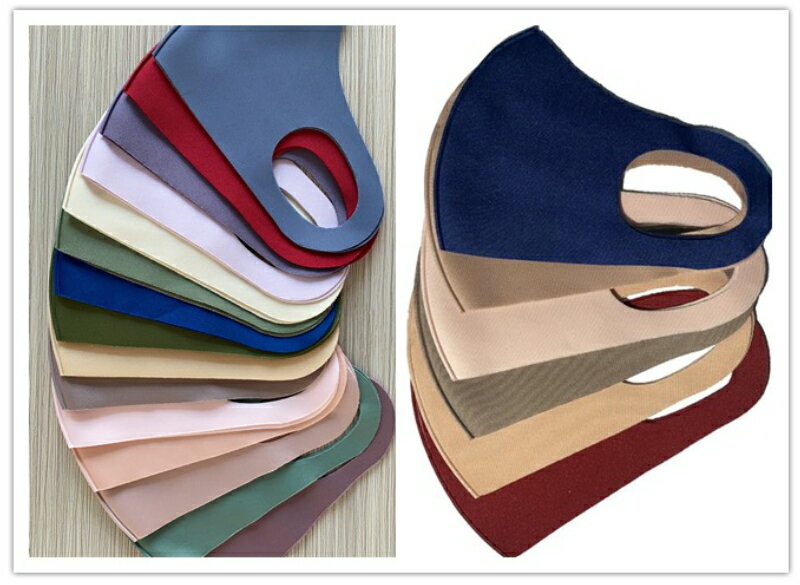 防塵マスク★花粉症★大人用マスク 日焼け防止★洗って繰り返し使用可能★ 15色 色ランダムx5点セット