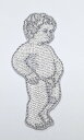 ワッペン「 小便小僧 」可愛いイラストの刺繍ワッペン