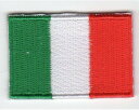 ワッペン「 イタリア 国旗 」可愛いイラストの刺繍ワッペン