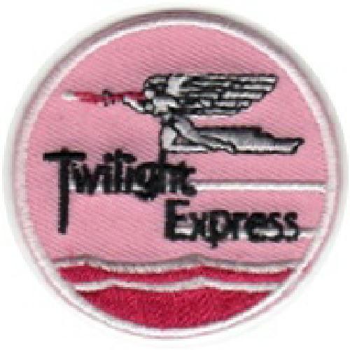 ワッペン 「 Twilight Express トワイライトエキスプレス ヘッドマーク 」可愛いイラストの刺繍ワッペン