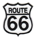 ワッペン「 ROUTE66・ルート66 」可愛いイラストの刺繍ワッペン