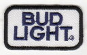 ワッペン「 BUD LIGHT バドライト 」可愛いイラストの刺繍ワッペン