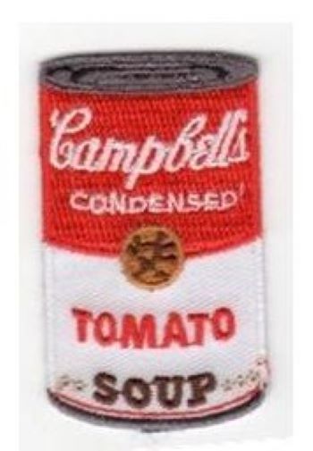 ワッペン 「 Campbells キャンベル TOMATO SOUP 」可愛いイラストの刺繍ワッペン