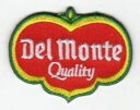 Lcワッペン「 Del Monte デルモンテ 」 可愛いイラストの刺繍ワッペン