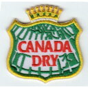 ワッペン「 CANADA DRY カナダドライ 」 可愛いイラストの刺繍ワッペン