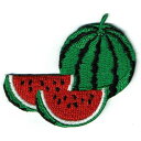 ワッペン「 スイカ・すいか 」可愛いイラストの刺繍ワッペン