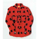 ワッペン 「 ネルシャツ 」可愛いイラストの刺繍ワッペン