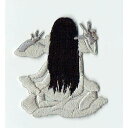 ワッペン「 おばけ 幽霊 貞子 」可愛いイラストの刺繍ワッペン
