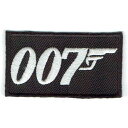 ワッペン「 007 」可愛いイラストの刺繍ワッペン