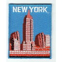 ワッペン 「 NEW YORK・ニューヨーク 」 可愛いイラストの刺繍ワッペン
