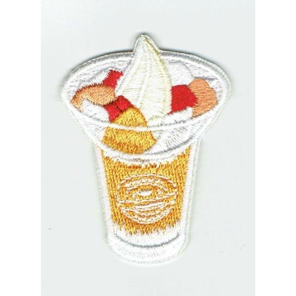 ワッペン「 ハロハロ 」可愛いイラストの刺繍ワッペンのサムネイル